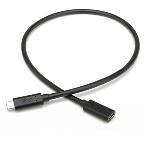 (*) 0.5 Meter (20") USB-C (USB 3.2 10Gb/s) 100W PD Extension Cable