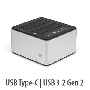 OWC Drive Dock USB 3.2 (10Gb/s) Dual Drive Bay Solution for 2.5-inch & 3.5-inch NVMe U.2 and SATA Drives