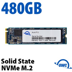 (*) 480GB OWC Aura Ultra III PCIe 3.0 NVMe M.2 2280 SSD