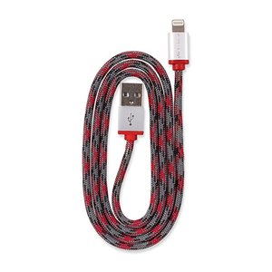 0.9 Meter (36") 360 Electrical QuickLink Braided Lightning to USB Charging Cable - Red