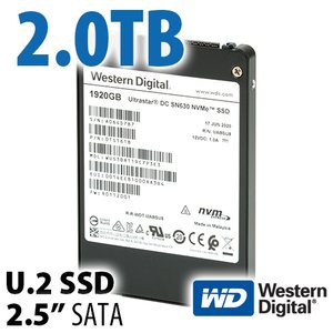 2.0TB Western Digital Ultrastar SN630 2.5-inch NVMe U.2 Enterprise Class Solid-State Drive for Apple/Mac Systems
