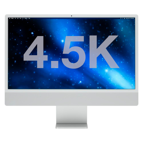 Apple 24" iMac Retina 4.5K (2021) 8-core Apple M1, Silver - Apple Refurbished, Open Box