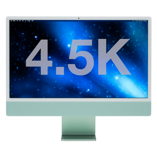 Apple 24" iMac Retina 4.5K (2021) 8-core Apple M1, Green - Apple Factory Refurbished, Keyboard/Mouse sold separately