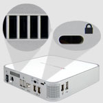 Cooling slots and security slot