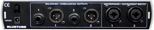 PreSonus BlueTube DP Back