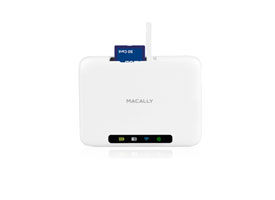 Macally 0GB Wi-Fi SD Card and USB storage enclosure