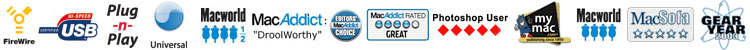 storage solution logos firewire usb plug and play universal mac or pc macworld macaddict photoshop user my mac macsofa gear year 2003