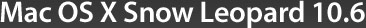 Mac OS X Snow Leopard