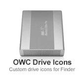 OWC Custom Drive Icons for Finder