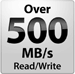 Over 500 MB/s Read/Write