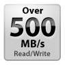Over 500MB/s Sustained Sequential Reads/Writes