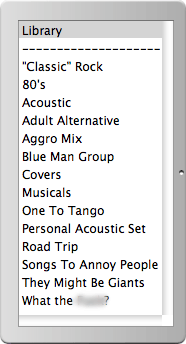 Playlist Window