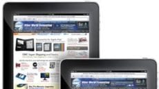OWC web site on iPad