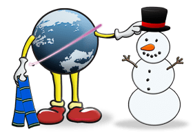 Globe-Snowman