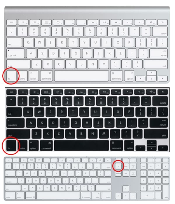 function keys on mac keyboard for windows