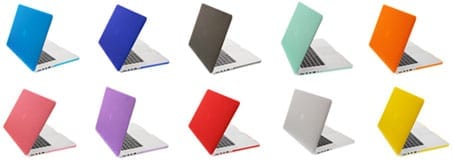 The NewerTech  NuGuard Snap-On Laptop Cover comes in a rainbow of colors. 
