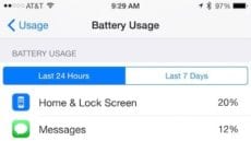 iOS Battery Usage