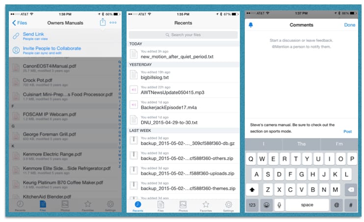New features in Dropbox for iOS v3.9