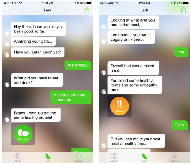 A conversation with the Lark app