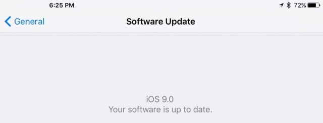 iOS 9 Update