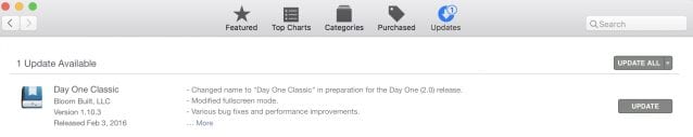 Update in the Mac App Store