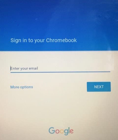 Sign in to Chromebook
