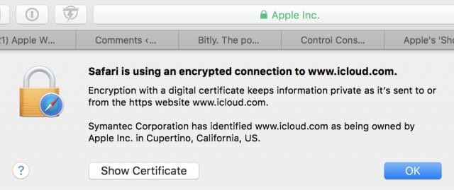 Certification of HTTPS connection