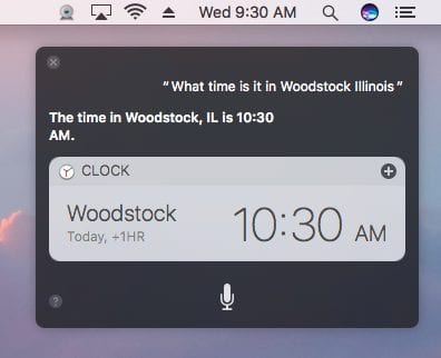 Siri on the Mac