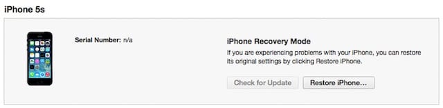 Click the Restore iPhone... (or iPad...) button to begin restoring to an older version.