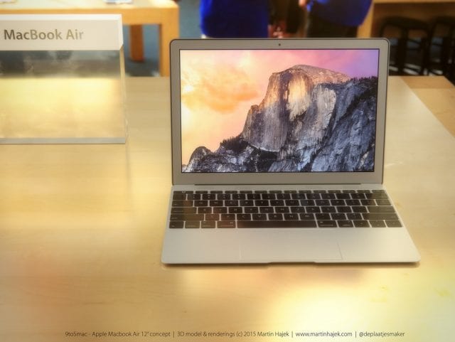 MacBook Air render by Martin Hajek