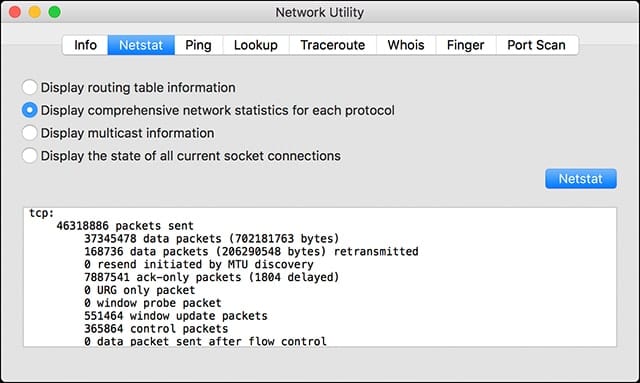 Network Utility - Netstat