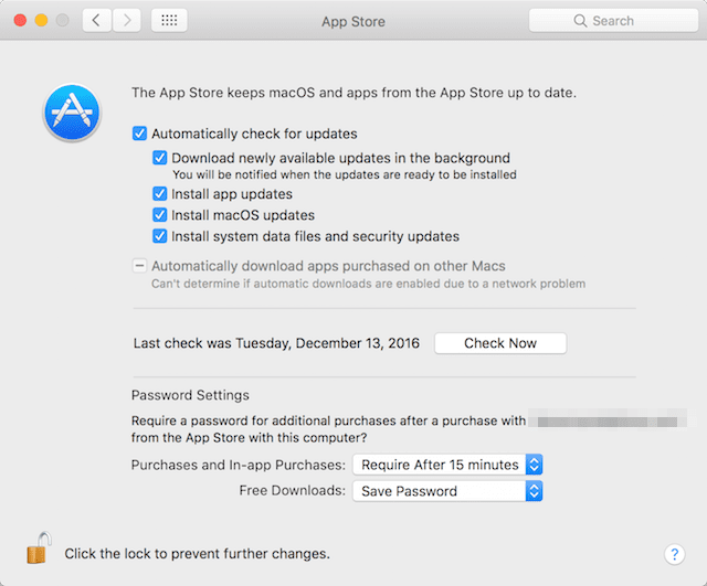 App Store Preferences