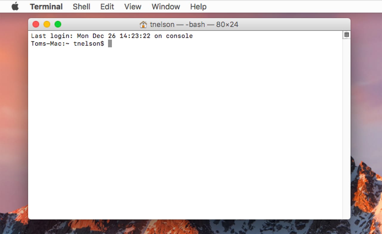 mac os bash logged in user