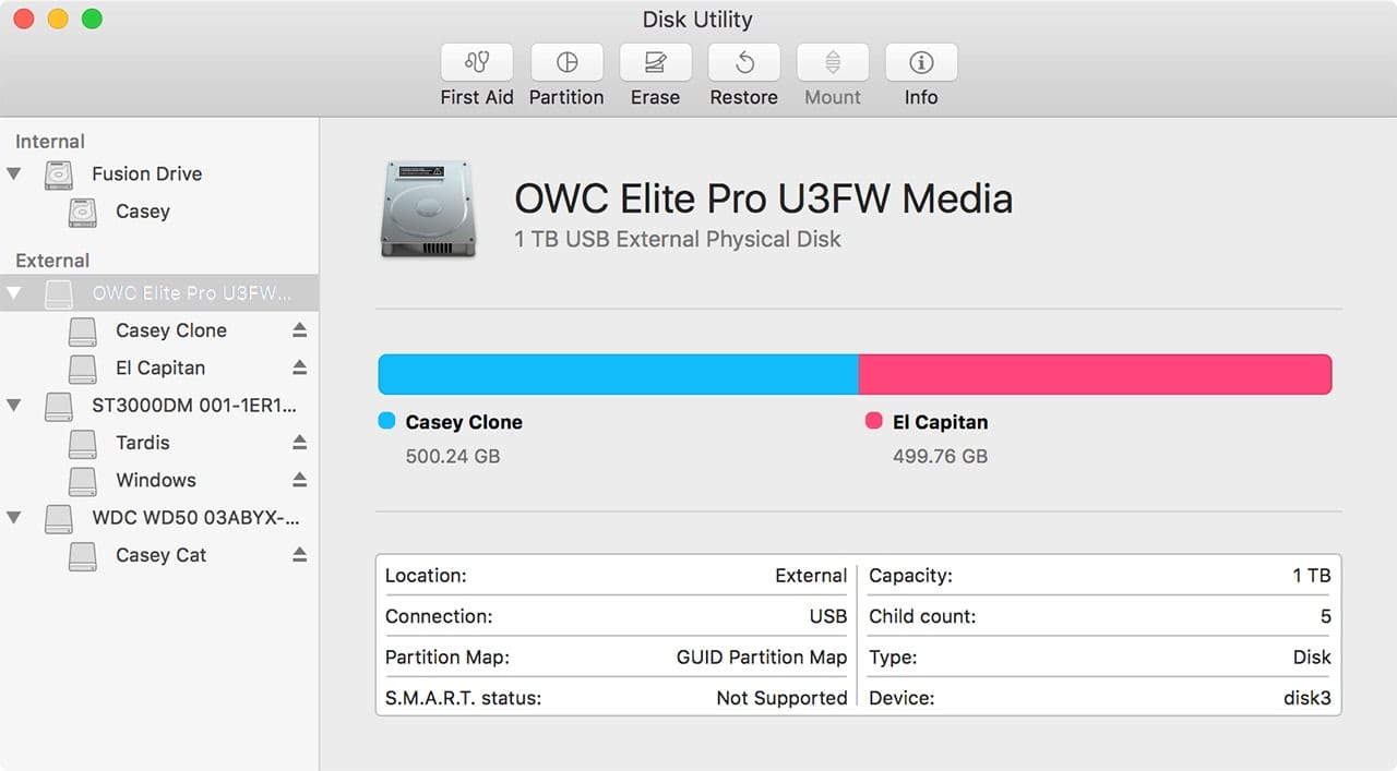 (The newer version of Disk Utility has undergone a GUI overhaul.)