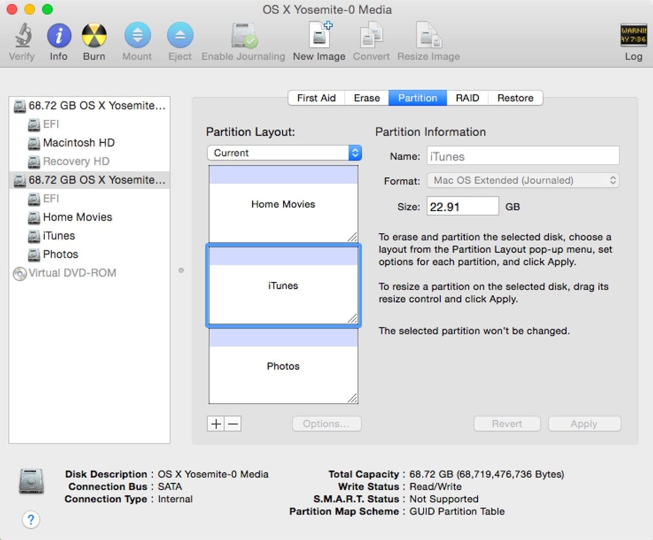 partition tool for mac os x