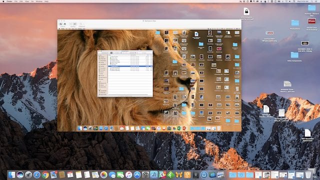 Another Mac being controlled using macOS screen sharing