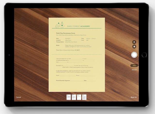 A powerful scanning tool will become available in iOS 11 Notes