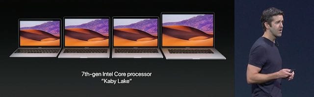 The MacBook lines received the Kaby Lake treatment as well