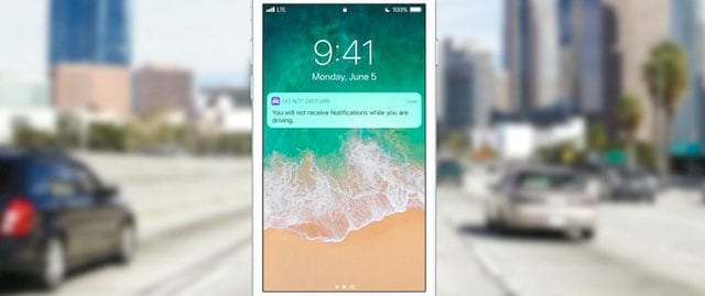 iPhone senses your movement while driving, enables Do Not Disturb