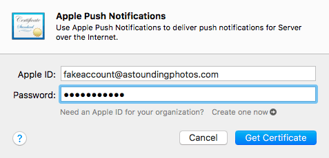 Enabling push notification through Apple's Push Notification service