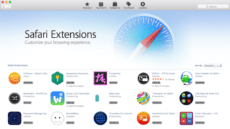 The new Safari Extensions page in the Mac App Store