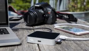 OWC Travel Docx with a dslr camera and macbook pro