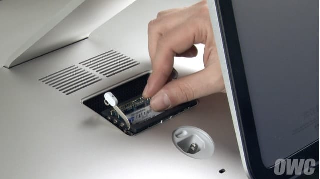 A RAM Install on a 27-inch iMac through the "back door"