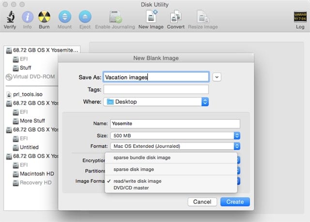 mac disk image format