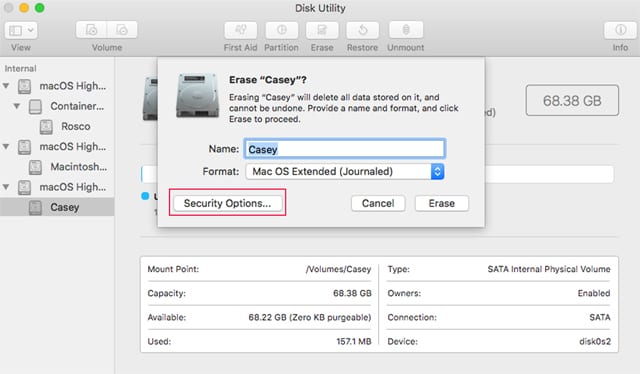 How to Use Disk Utility to Securely Wipe the Data Stored on a Drive