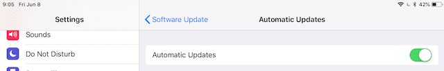 Automatic updates can make life easier for those who often forget to do iOS updates...