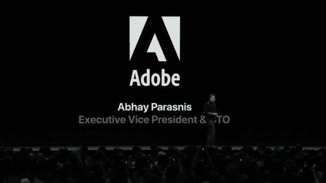 Adobe CTO Abhay Parasnis detailing his company's support of USDZ and AR creation tools