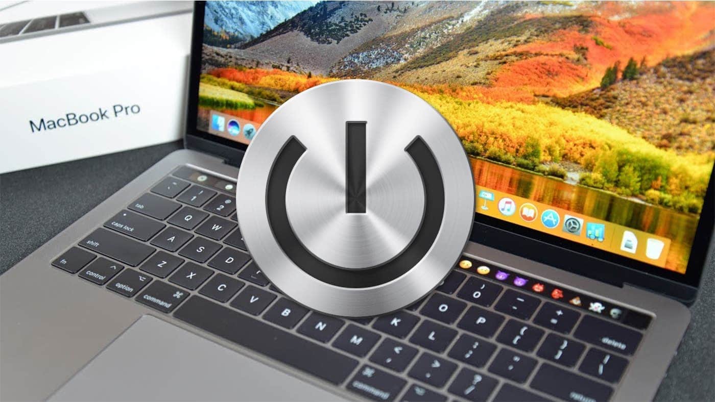 2017 MacBook Pro with Touch Bar and Power Button icon