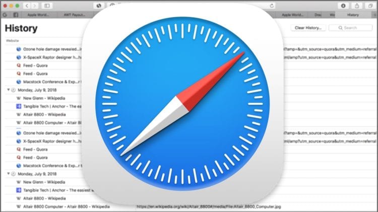 safari remember web pages