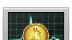 activity monitor with bitcoin logo